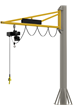 1000kg Floor Mounted Swing Jib