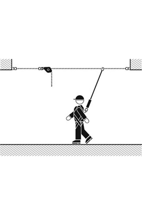 Horizontal Safety Line Adjustable Up To 20mtr