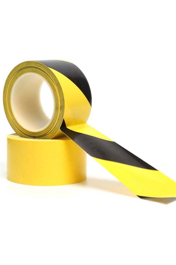 Yellow & Black Hazard Warning self adhesive Floor Tape LGFT