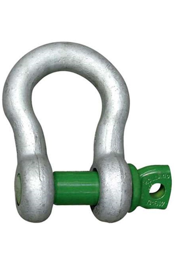 Green Pin Bow Shackle 2 Ton Galvanised Standard Pin Screw Recovery Green Pin Bow Shackle 2 Ton Galvanised Standard Pin Screw Recovery