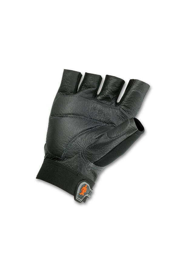 size L Ergodyne Proflex fingerless impact gloves Model 900 