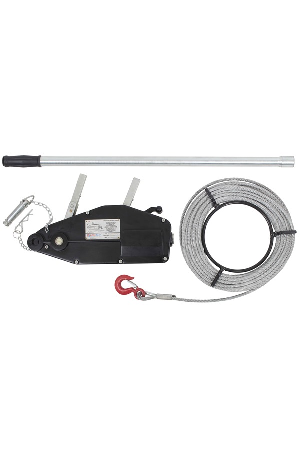 Wire Rope Winch 1600kg c/w Winch Rope, Pulling 2400kg. WRW1600