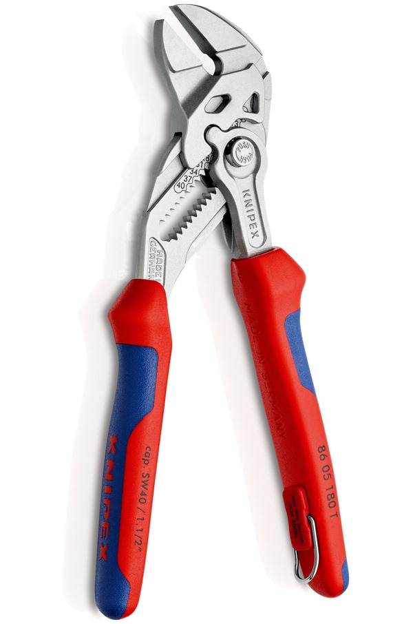 KNIPEX 8605250T 250mm Pliers Wrench with Tether Attachment Point  (KNIP-8605250T) - SafetyLiftinGear