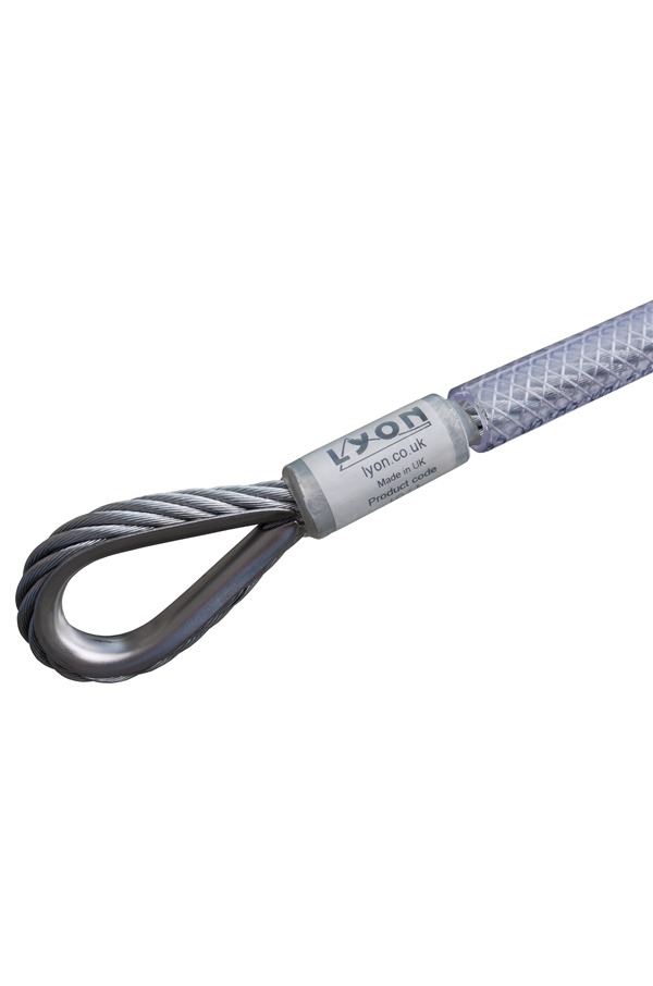 7mm Galvanised Steel Wire Anchor Strop Clear (LYONCGWRASRS