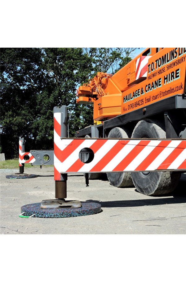 1200x40mm Premium Round Outrigger Pad IP59516 SafetyLiftinGear