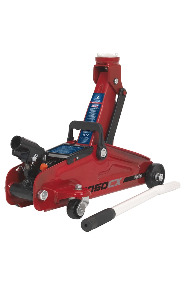 Sealey 1050CX 2tonne Short Chassis Trolley Jack (SLY1050CX) SafetyLiftinGear