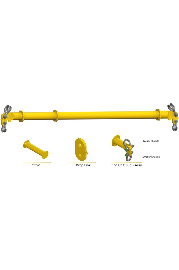 Modulift Spreader Beam Chart