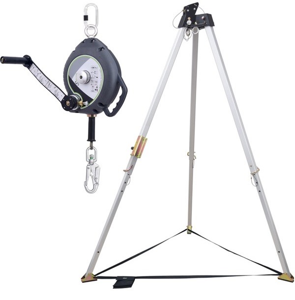 Kratos Safety 7ft Rescue Tripod 10mtr Fall Arrester with Rescue