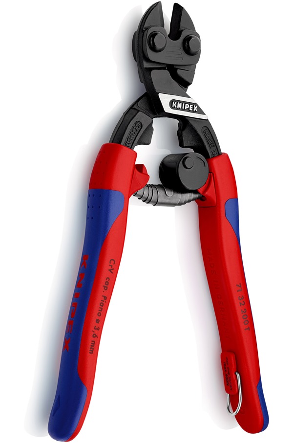 KNIPEX 7132200T CoBolt Compact Bolt Cutter with Tether Attachment Point