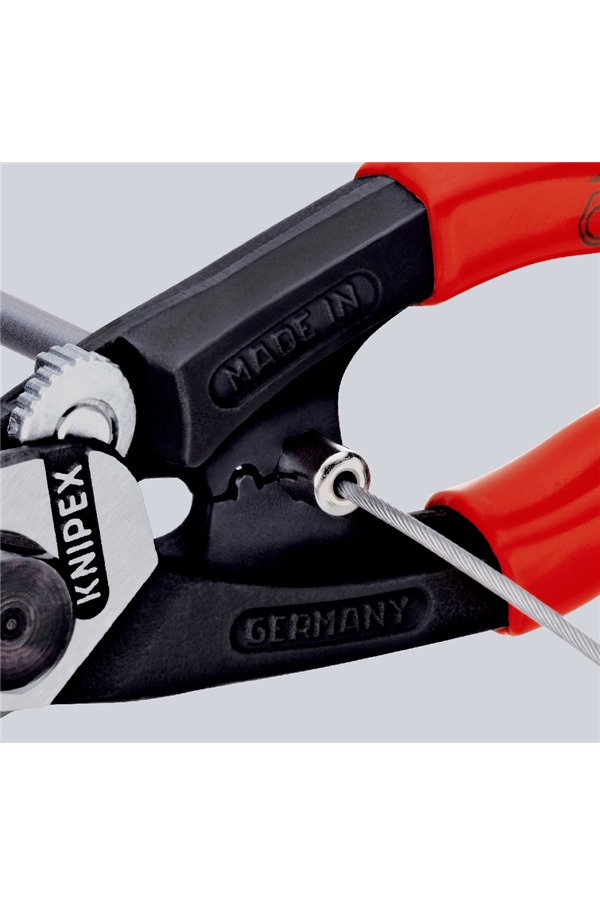 KNIPEX 9562190T Wire Rope Cutters with Tether Attachment Point KNIP9562190T SafetyLiftinGear