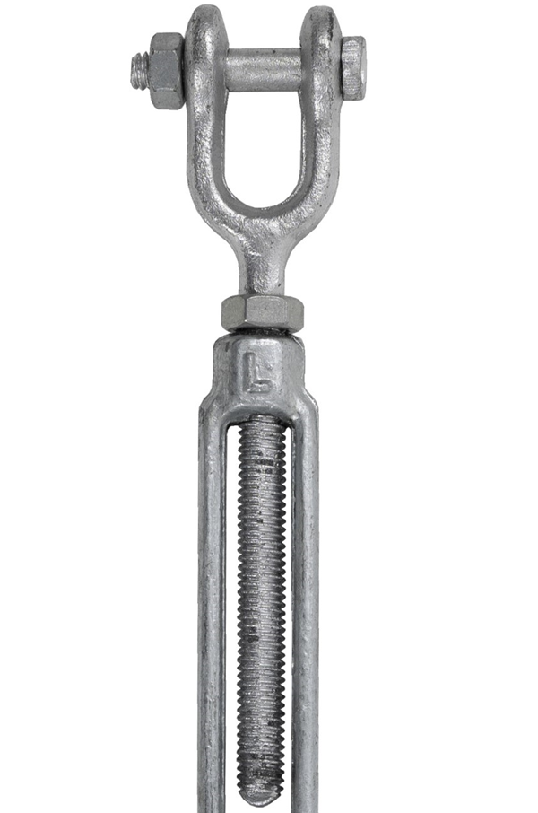 thumbnail image 2 of 6-Pack 3/8" X 6" Jaw & Jaw Galvanized Steel Turnbuckle, Forged, Heavy Duty 2 of 5