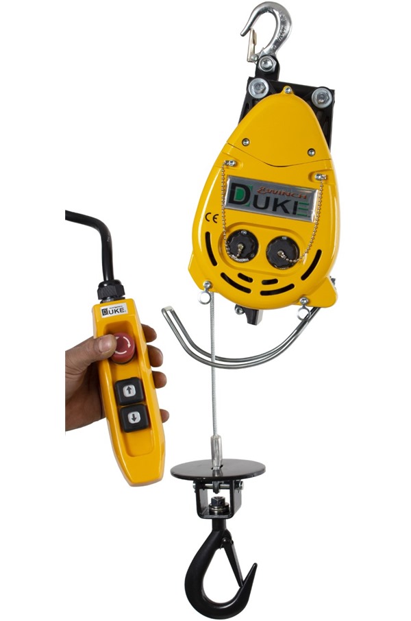 500kg 110volt Wire Rope Hoist c/w Hook Attachment DUKEDU500AHOOK
