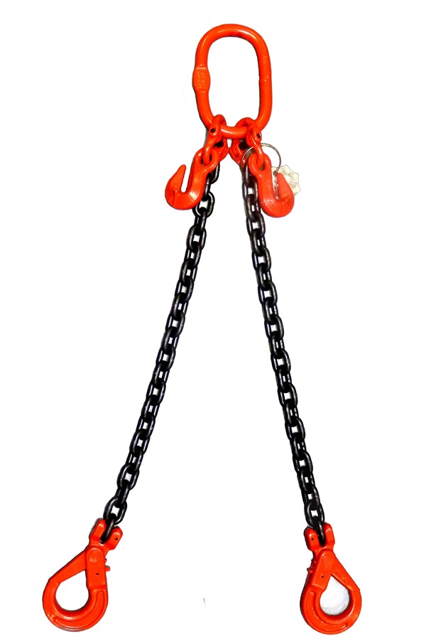 2.1 tonne 2 Leg Chainsling, Adjustable & c/w Safety Hooks CS7MM2LSH