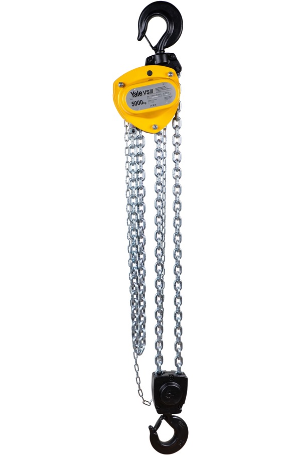 Yale 5000kg VSIII Manual Chainblock 3mtr to 12mtr (CMVSIII5000DF) SafetyLiftinGear