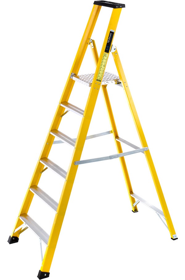 HeavyDuty Fibreglass Platform Step Ladders (TB1236PS) SafetyLiftinGear