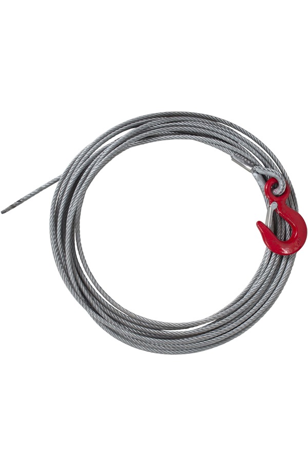 10mm x 20mtr Winch Rope c/w Latch Hook (WR10MMX20M) SafetyLiftinGear
