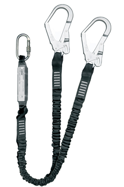 elasticated shock absorbing lanyards