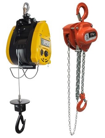 Electric hoist vs manual hoist