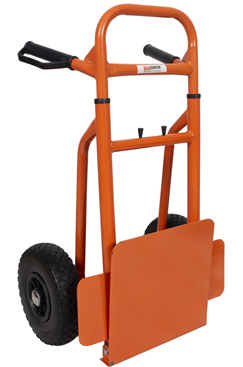 Compact sack truck folded for easy storage
