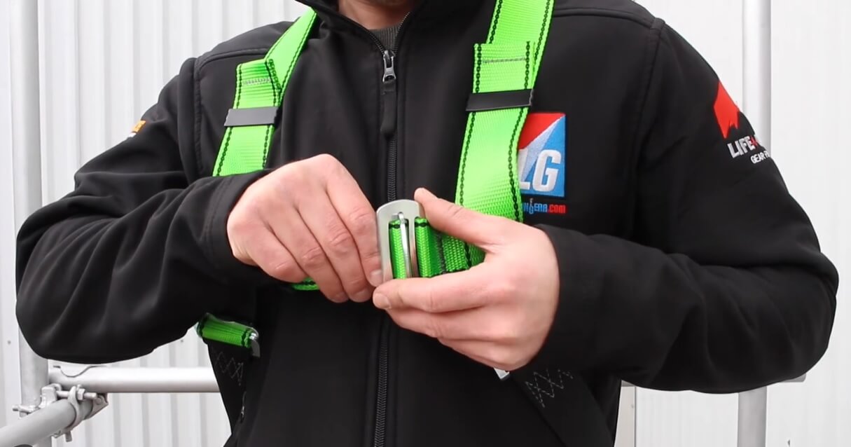 How to put on a safety harness