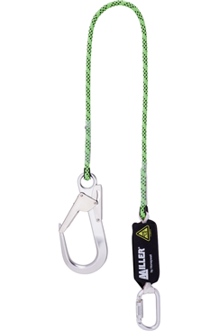 Miller lanyard with scaffold hook