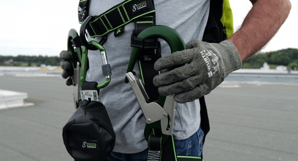 Kratos 2 In 1 Backpack & Harness being worn on site