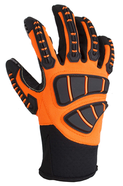 Cut resistant impact safety work gloves