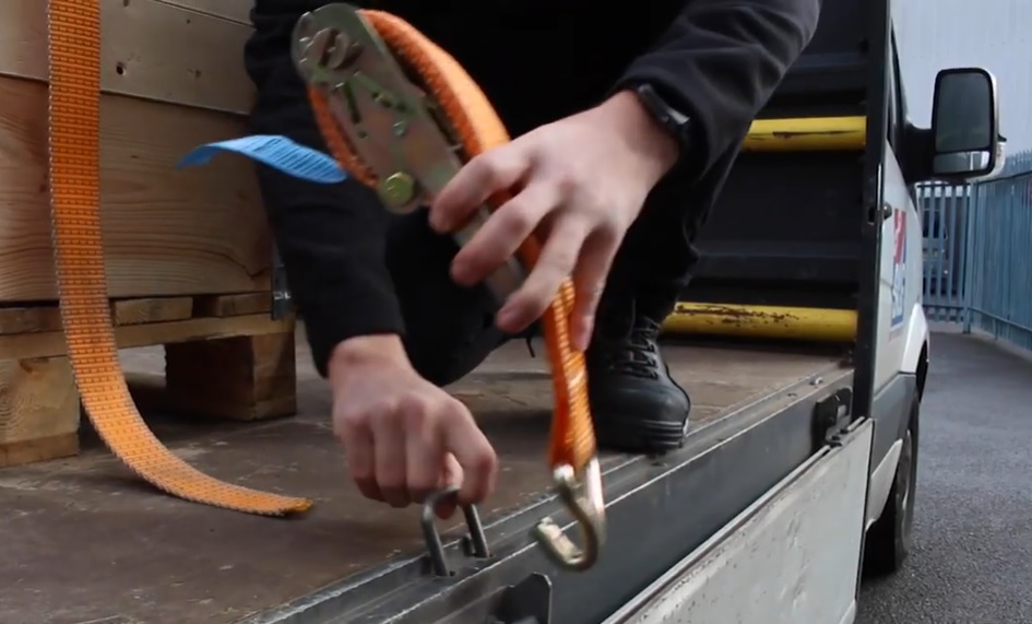 Using a ratchet strap with hook