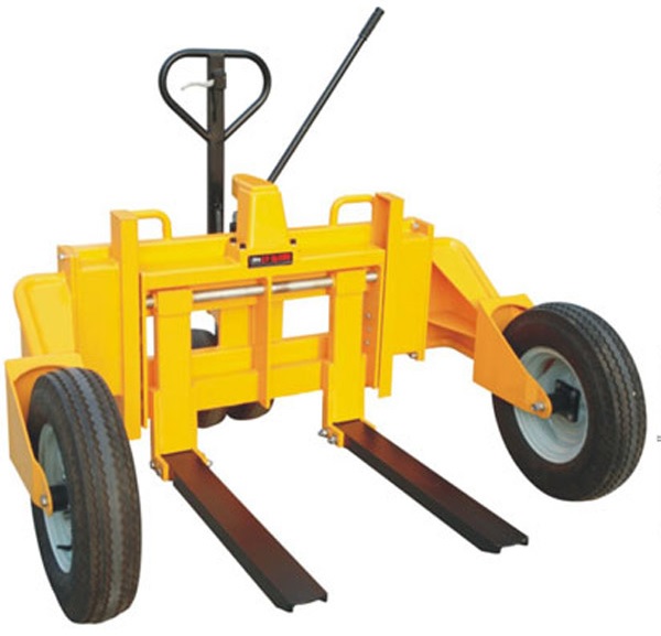 Pallet truck for rough surfaces