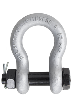 2 x Bow Shackles 3.25Tonne Blue Pin With Certificate 