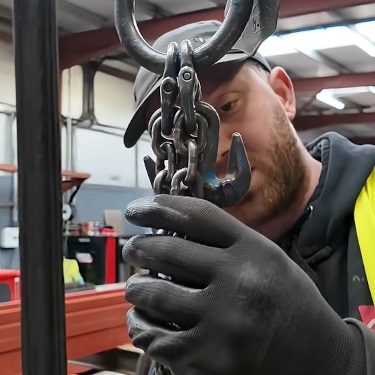 Chain sling inspection